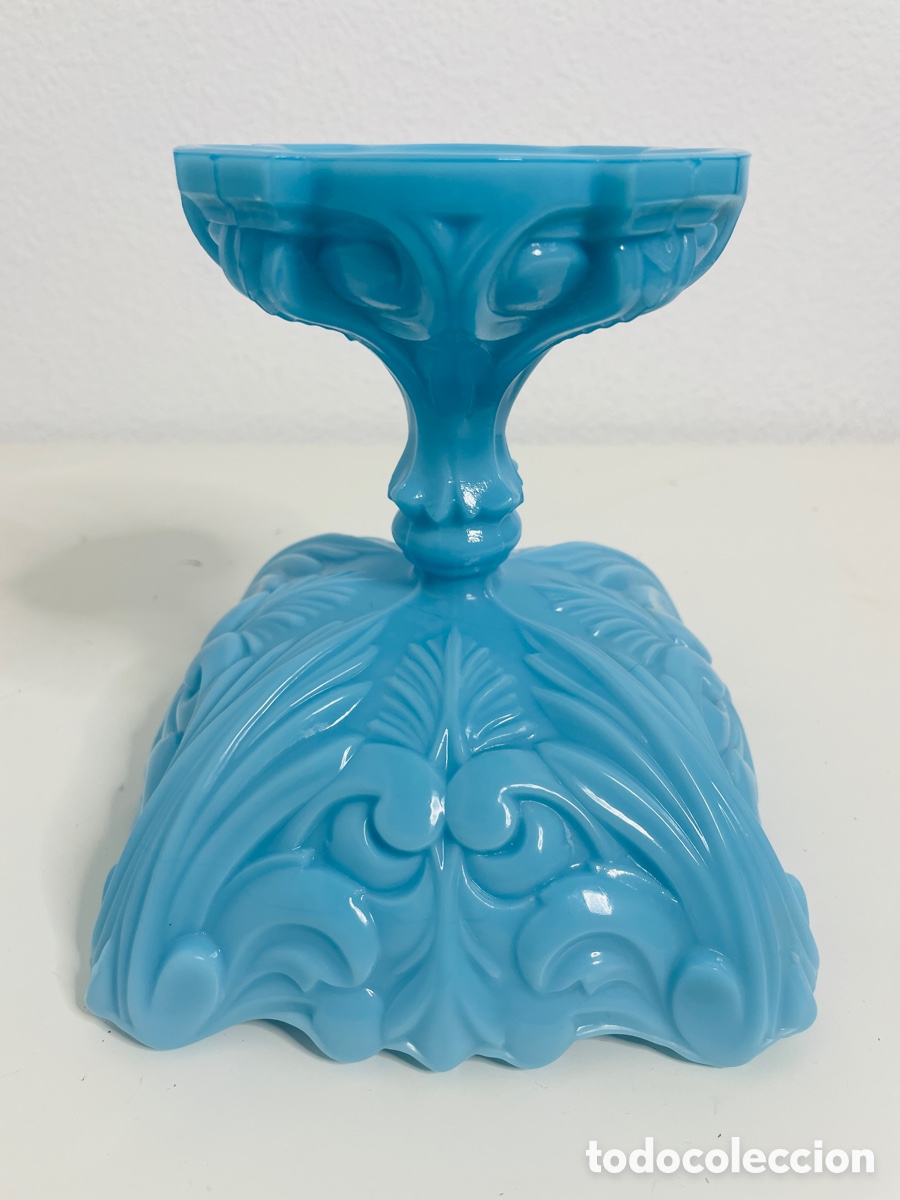 Antig&uuml;edades: Fuente Opalina Azul Cristal Uranio - Foto 11