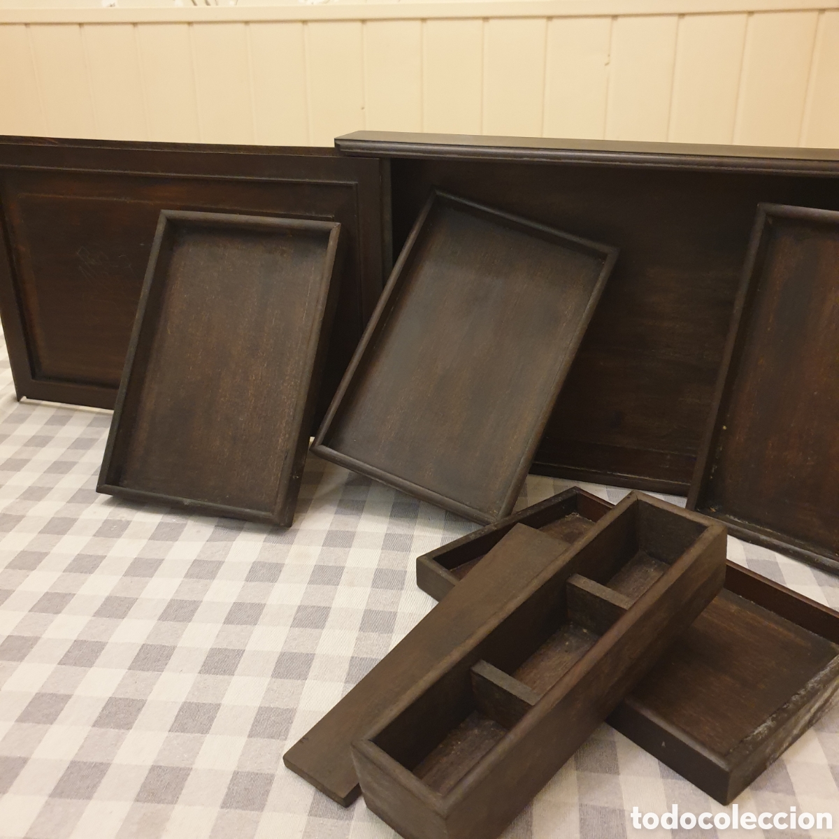 Antig&uuml;edades: Antigua caja de madera ORIENTAL - Foto 5
