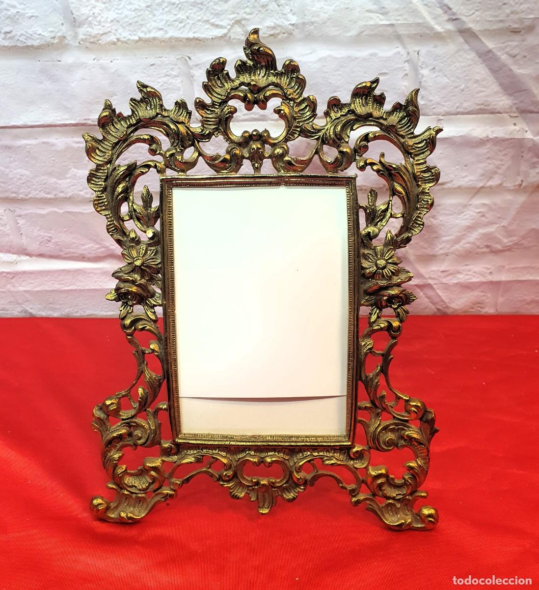 Antig&uuml;edades: Portafotos de bronce - Foto 1