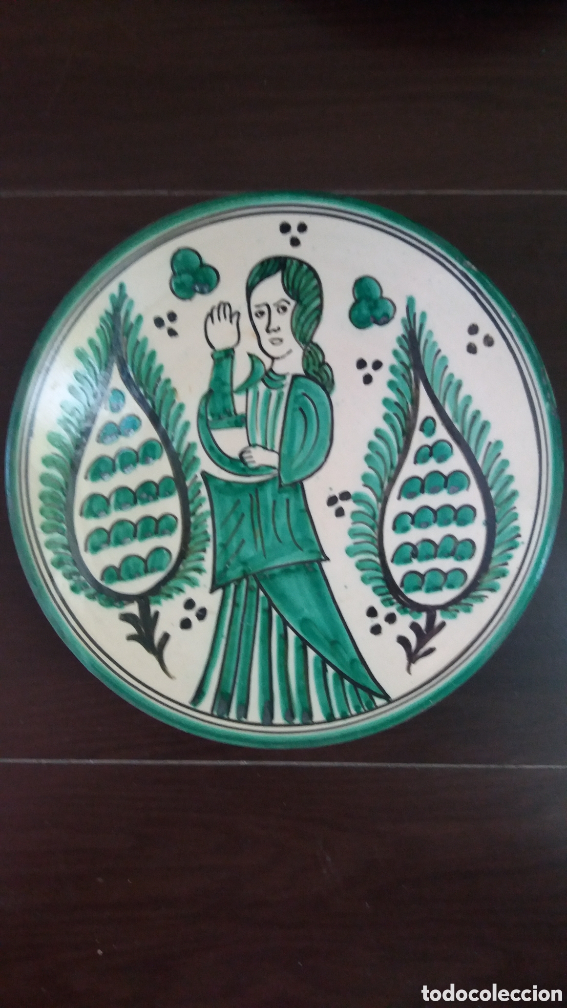 Antig&uuml;edades: PLATO CER&Aacute;MICA 29cm di&aacute;metro - Foto 1
