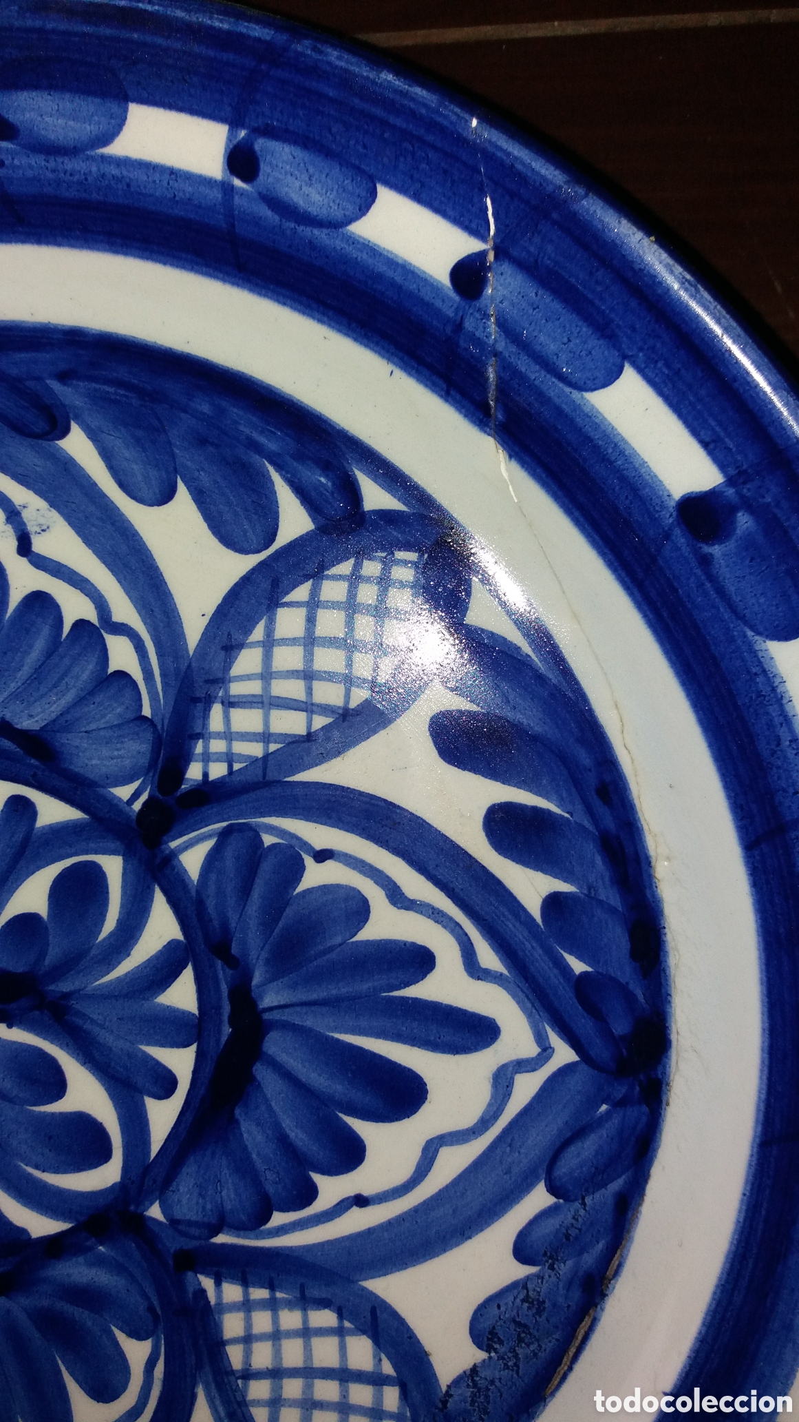 Antig&uuml;edades: PLATO CER&Aacute;MICA 31cm diametro - Foto 2
