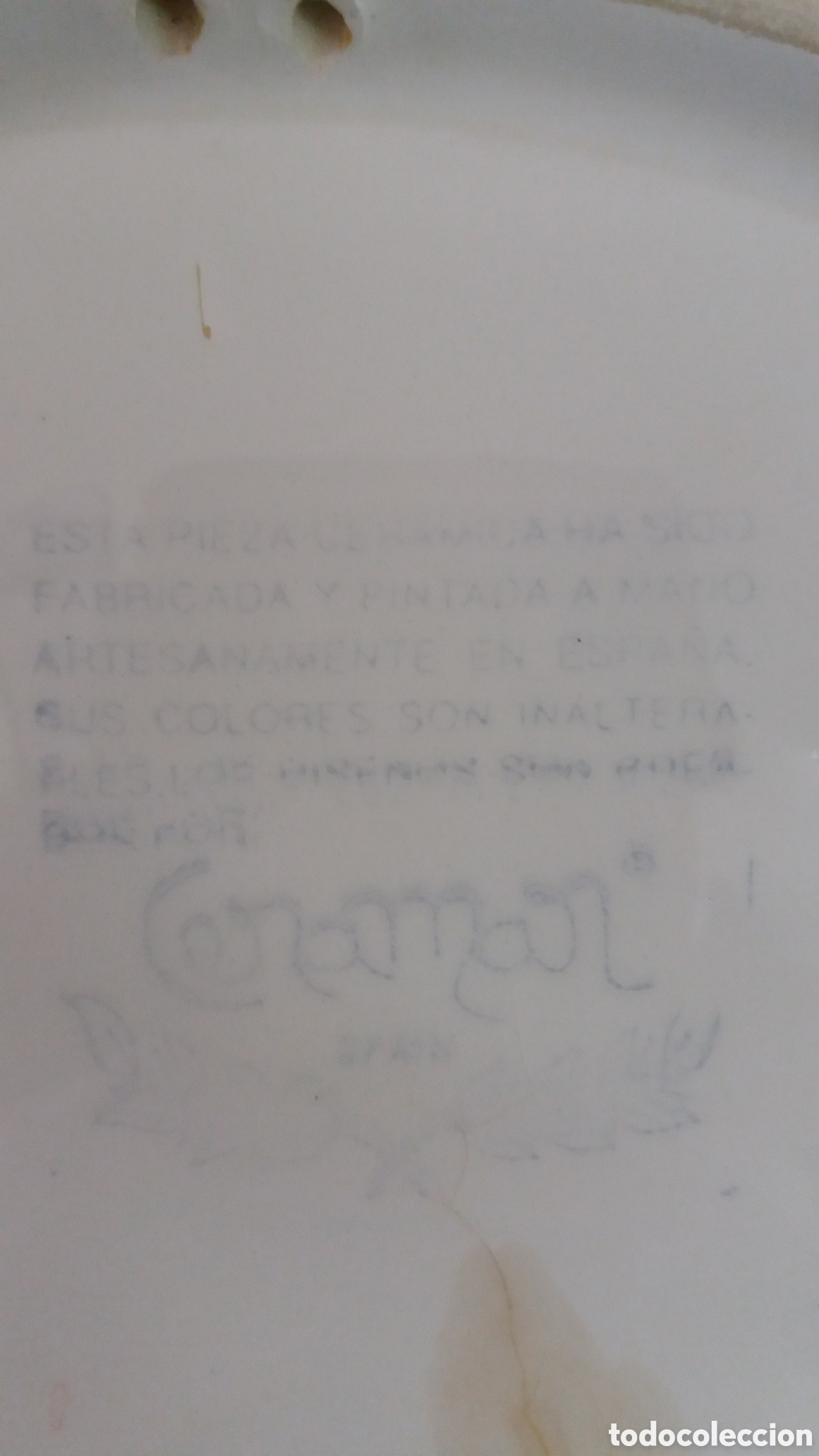 Antig&uuml;edades: PLATO CER&Aacute;MICA 31cm - Foto 5