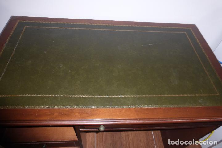 Antig&uuml;edades: Mesa de despacho con sobre en piel - Foto 3