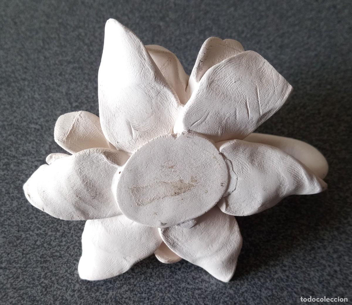 Antig&uuml;edades: Portavelas flor barro - Foto 5
