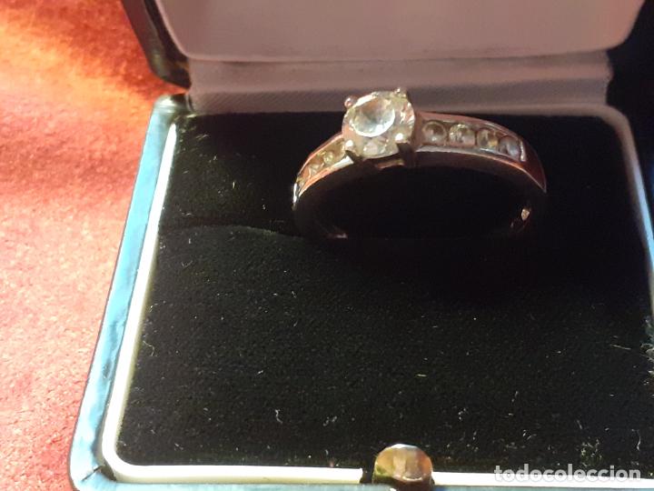 Antig&uuml;edades: Anillo plata 925 y circonitas - Foto 1