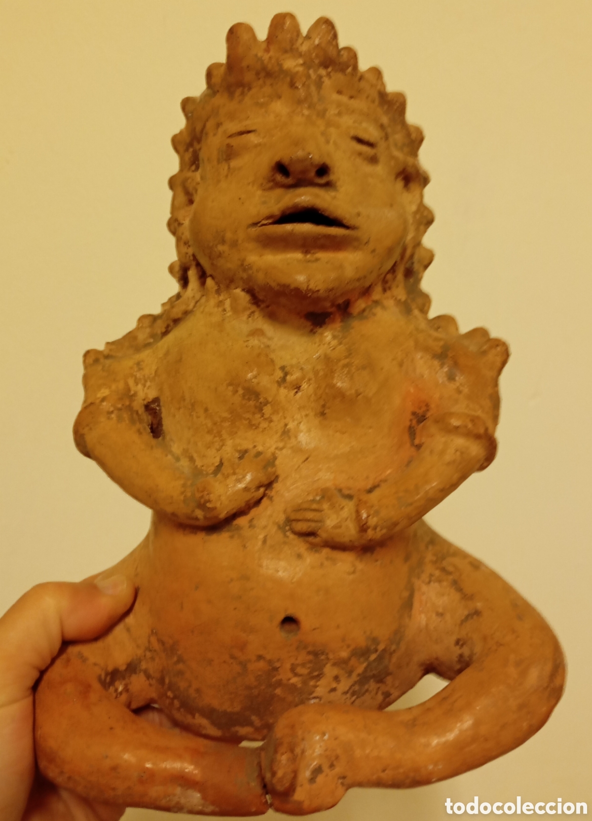 Oggetti Antichi: Muy antigua figura &eacute;tnica sur Am&eacute;rica de terracota