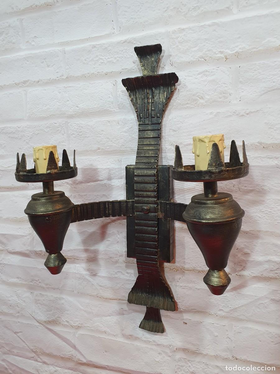 Antig&uuml;edades: Aplique de forja electrificado - Foto 3
