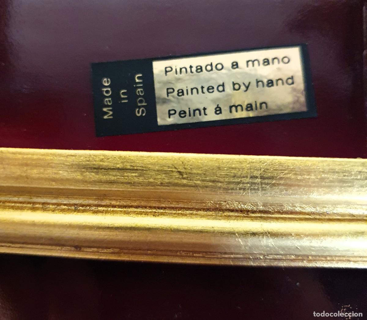 Antig&uuml;edades: Escritorio con atril decorado a mano - Foto 10