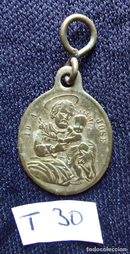 Antig&uuml;edades: Medalla religiosa San Jos&eacute; - Foto 1