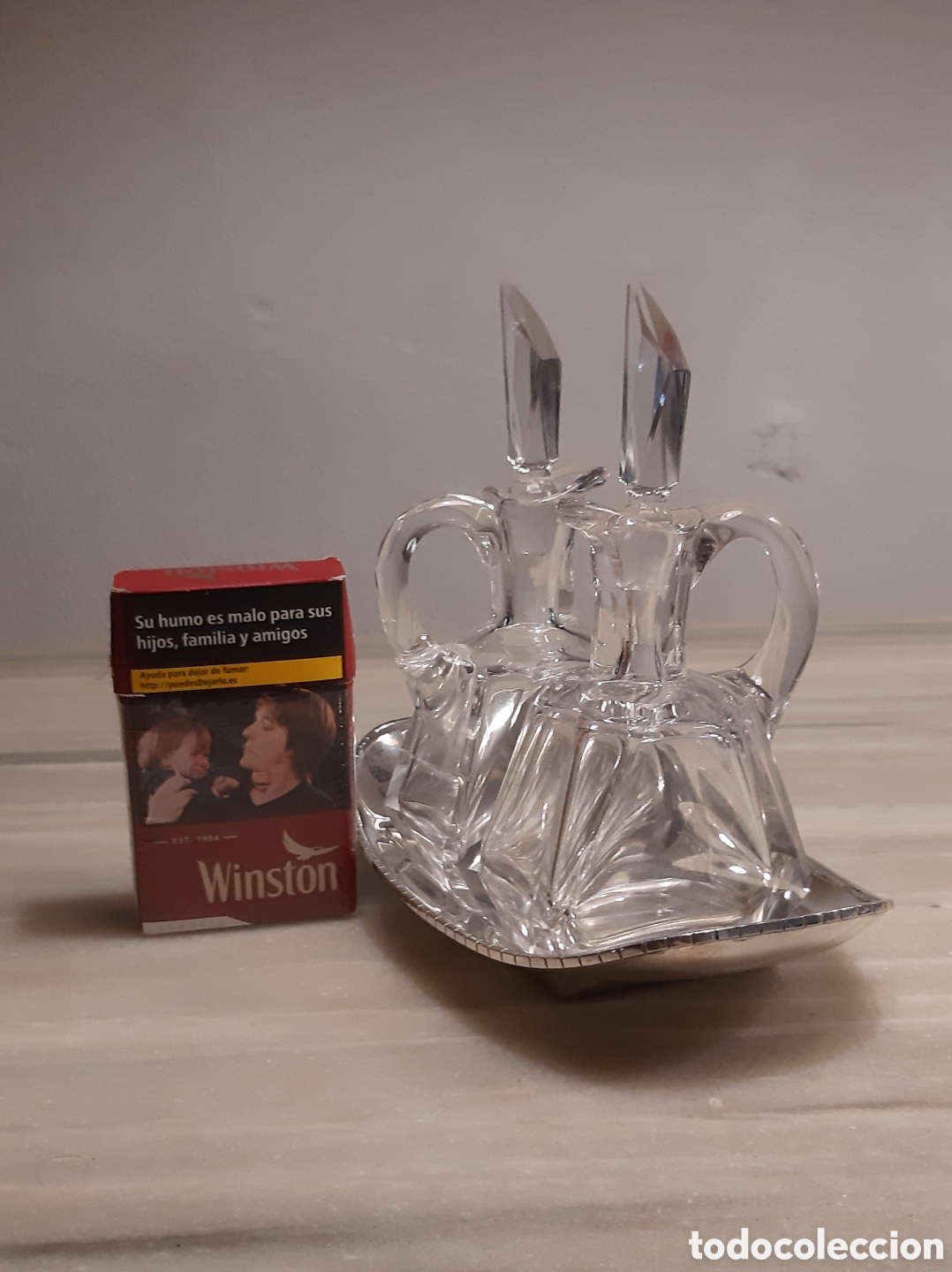 Antig&uuml;edades: Antigua vinajera de plata - Foto 5