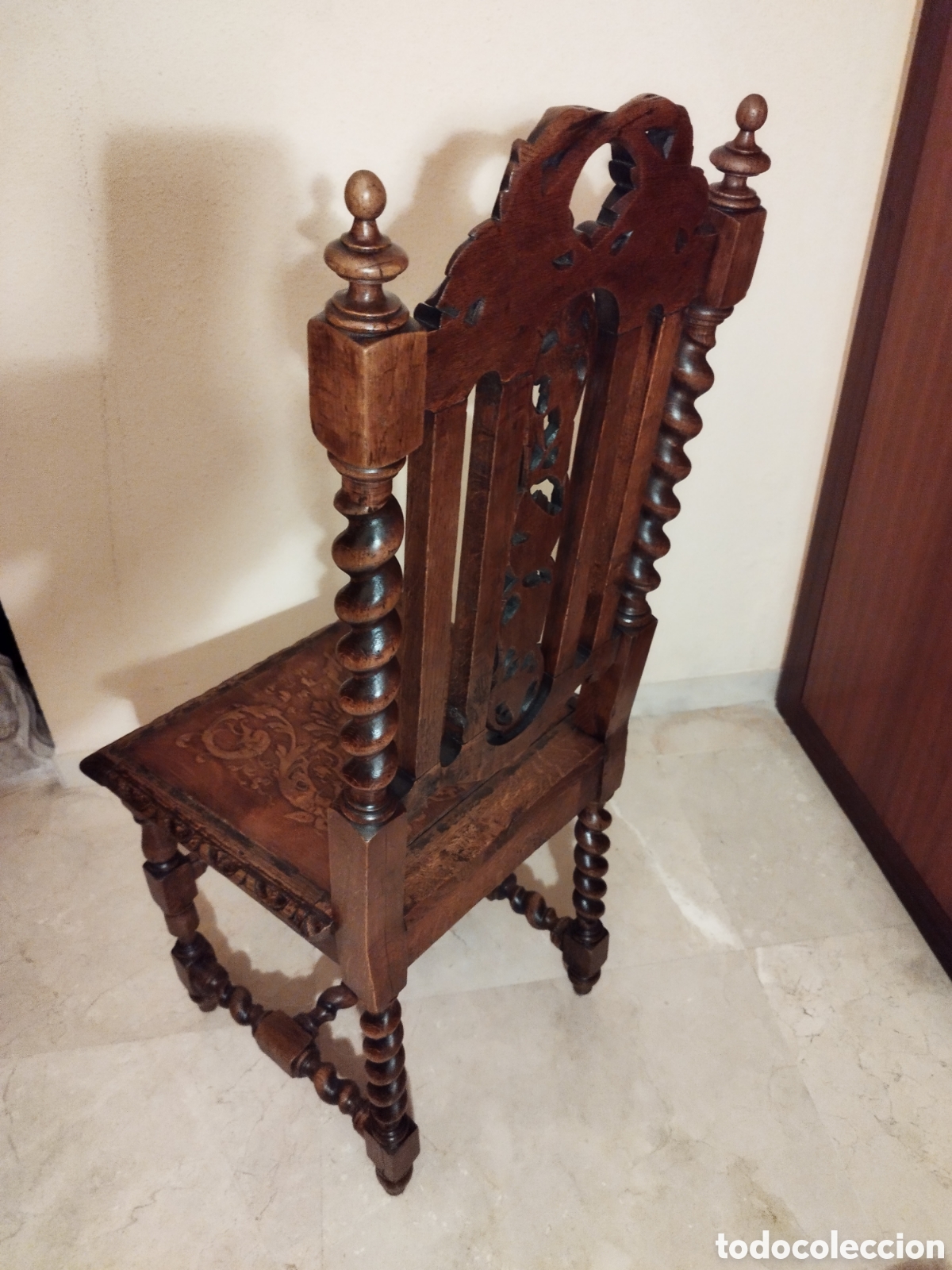 Antig&uuml;edades: SILLA ANTIGUA ROBLE - Foto 2