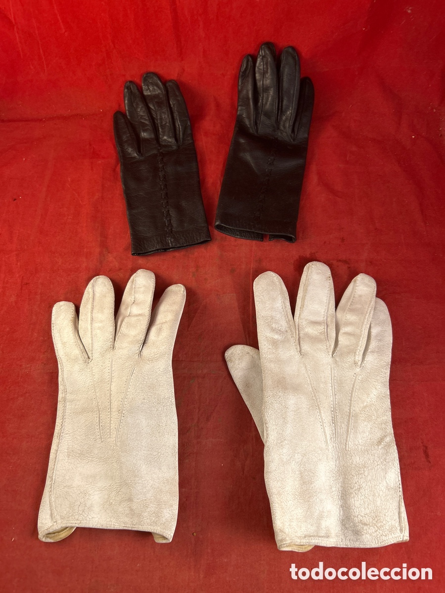 Antig&uuml;edades: GUANTES DE PIEL - Foto 1