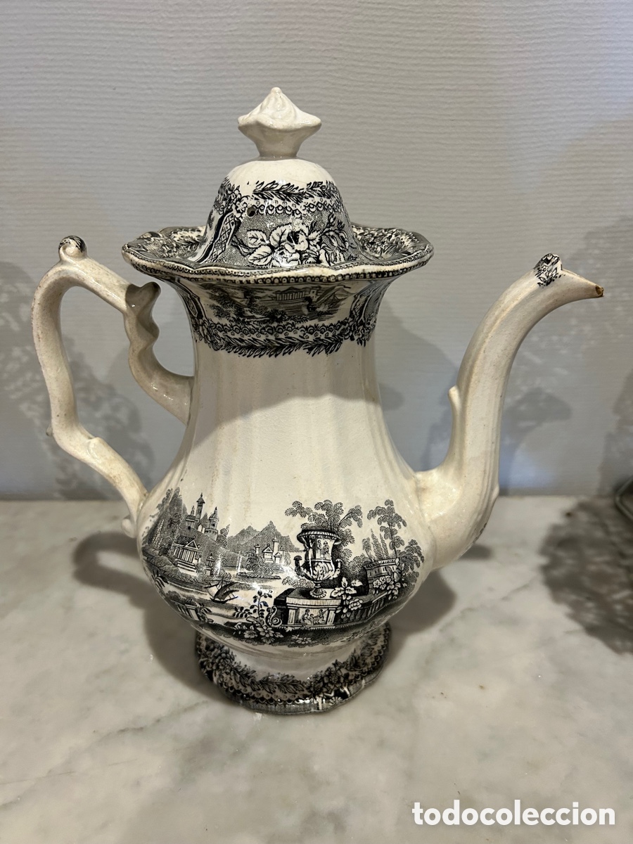 Antig&uuml;edades: Cafetera de sargadelos tercera &eacute;poca - Foto 1