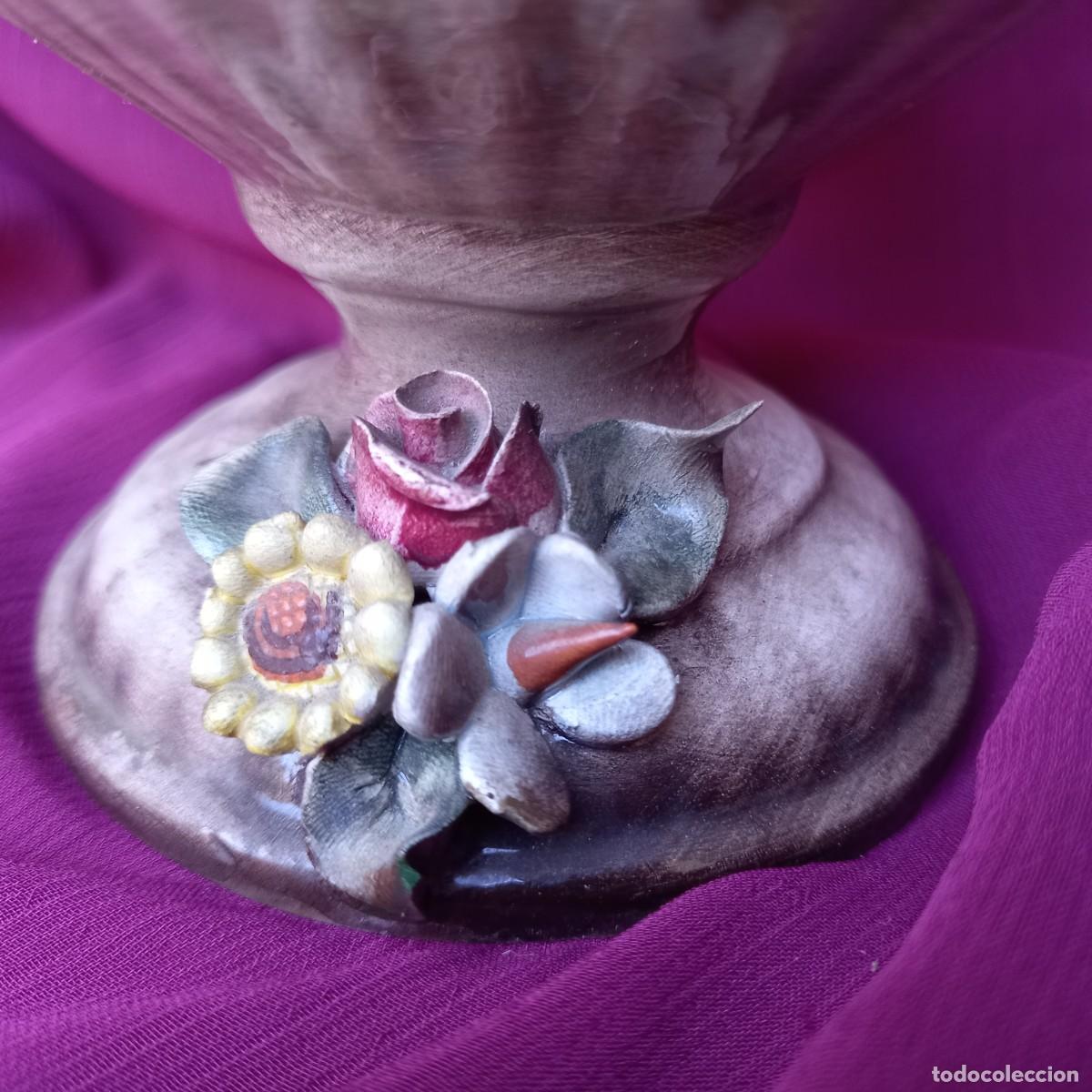 Antig&uuml;edades: PRECIOSA JARRA CAPODIMONTE (34cm). - Foto 5