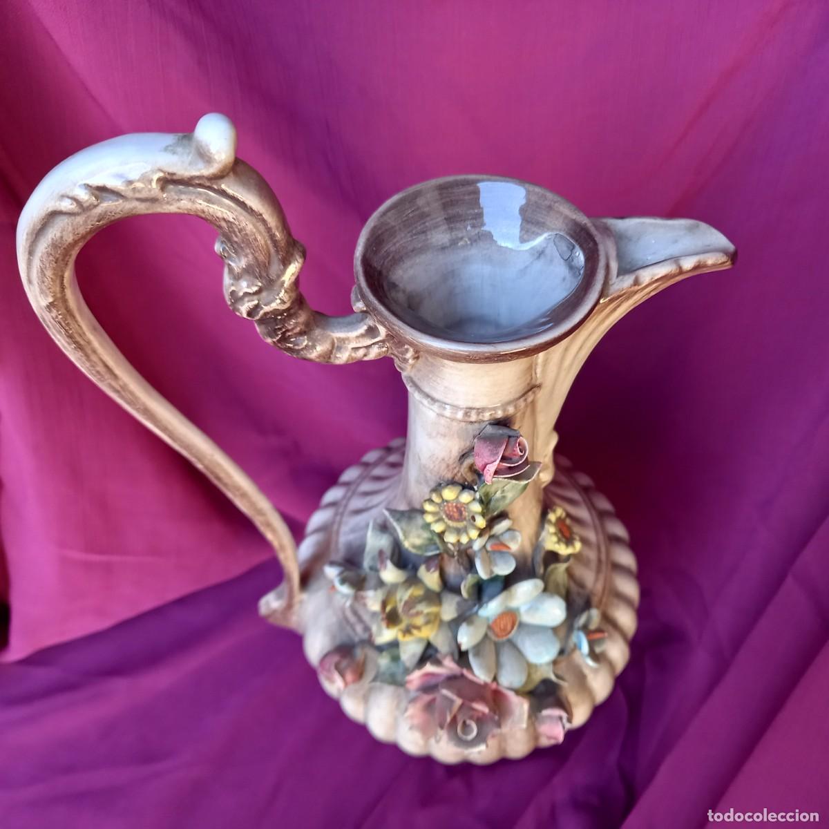 Antig&uuml;edades: PRECIOSA JARRA CAPODIMONTE (34cm). - Foto 6