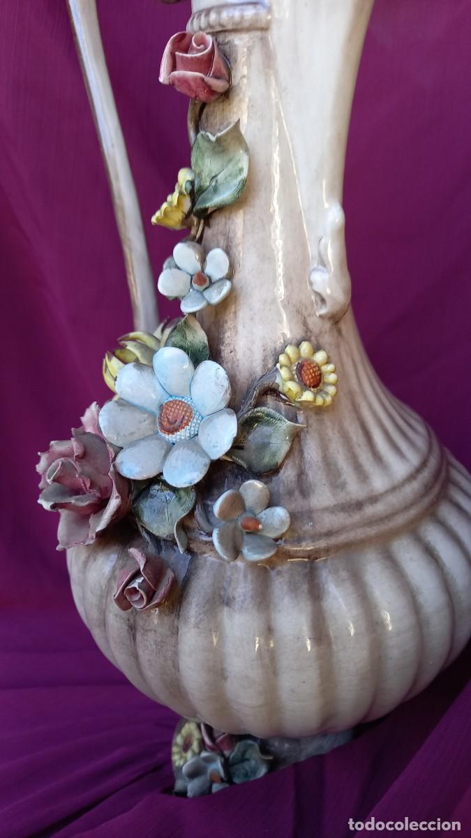 Antig&uuml;edades: PRECIOSA JARRA CAPODIMONTE (34cm). - Foto 7