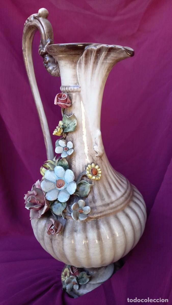 Antig&uuml;edades: PRECIOSA JARRA CAPODIMONTE (34cm). - Foto 8