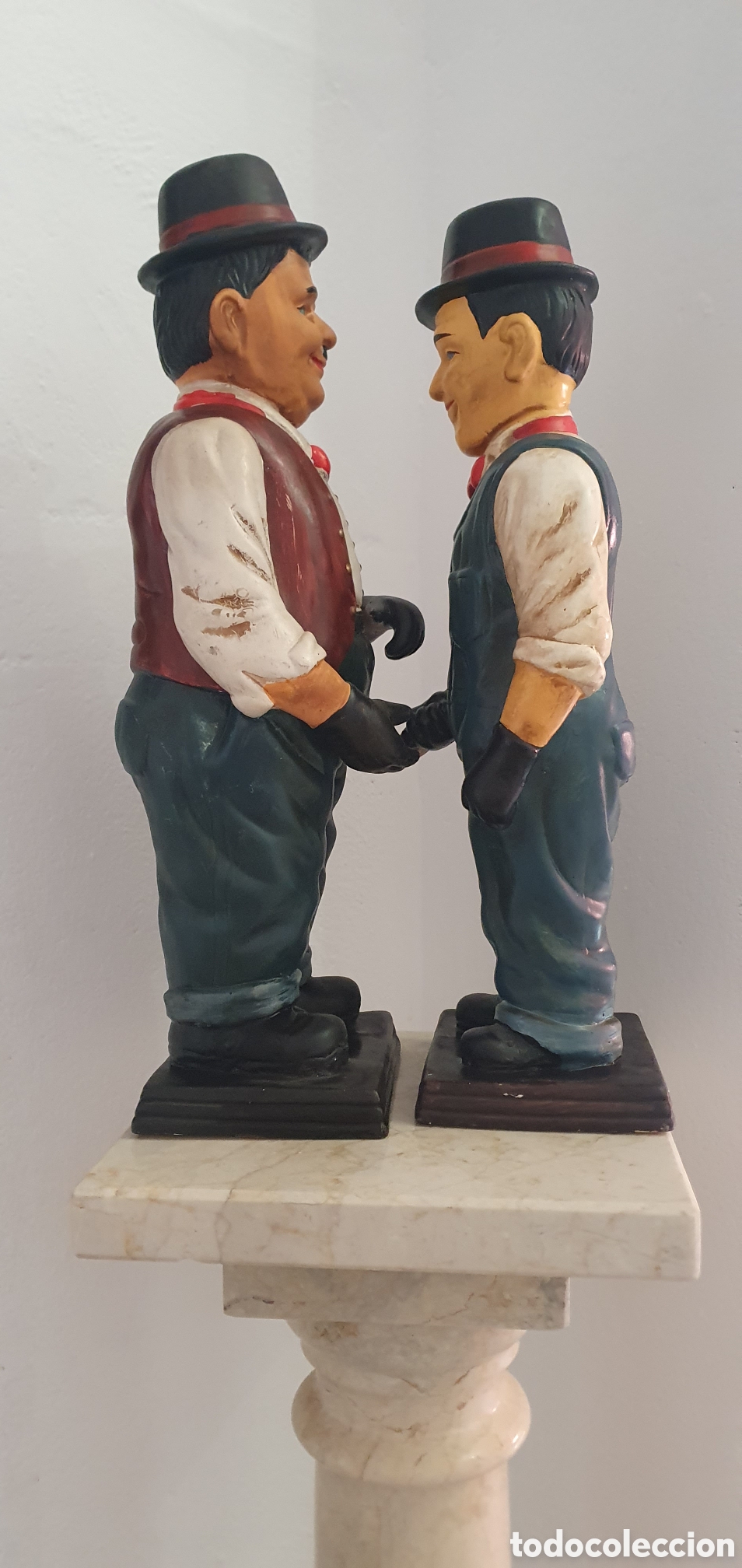 Antig&uuml;edades: FIGURAS DE EL GORDO Y EL FLACO - Foto 1