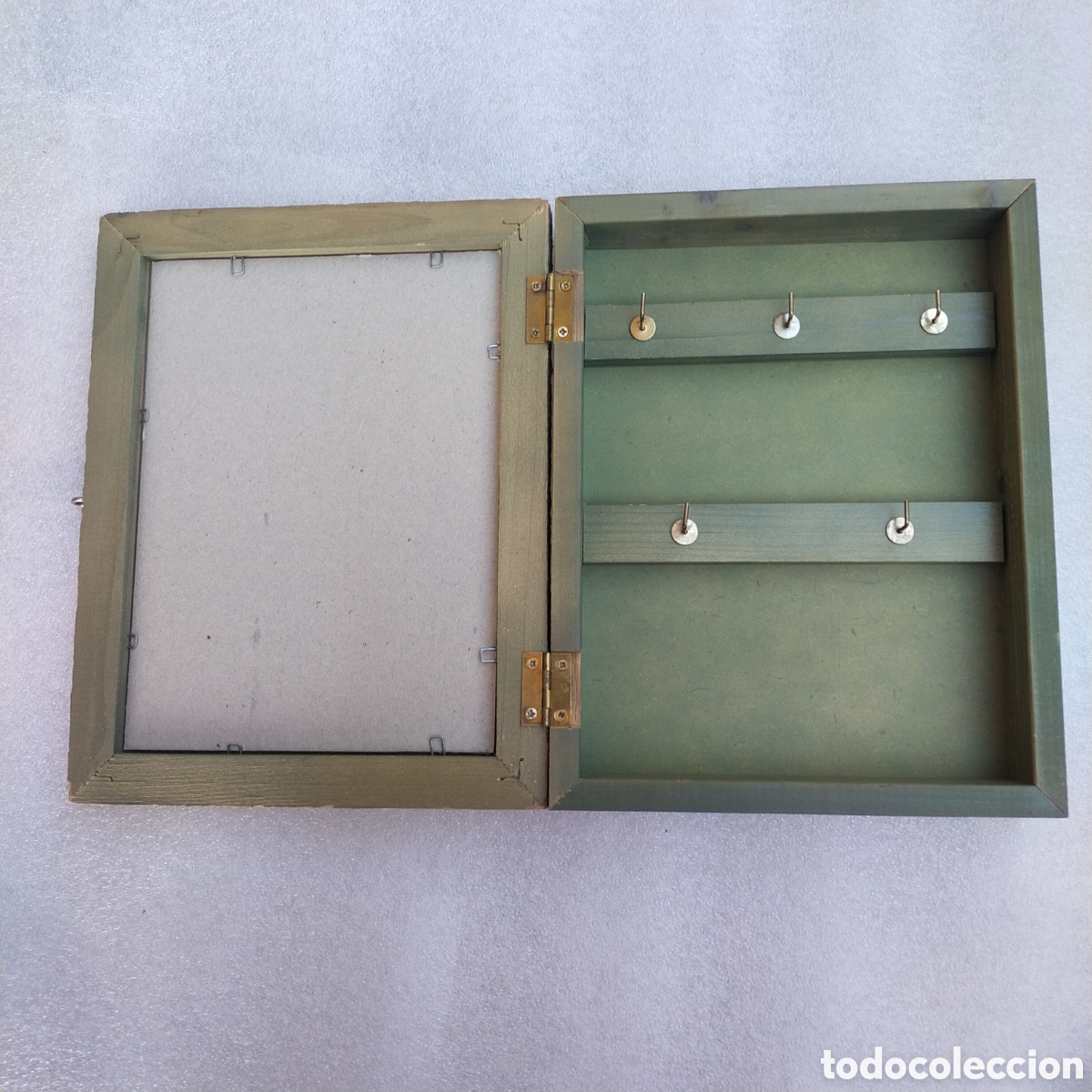 Antig&uuml;edades: Caja Cuelga llaves con marco - Foto 3