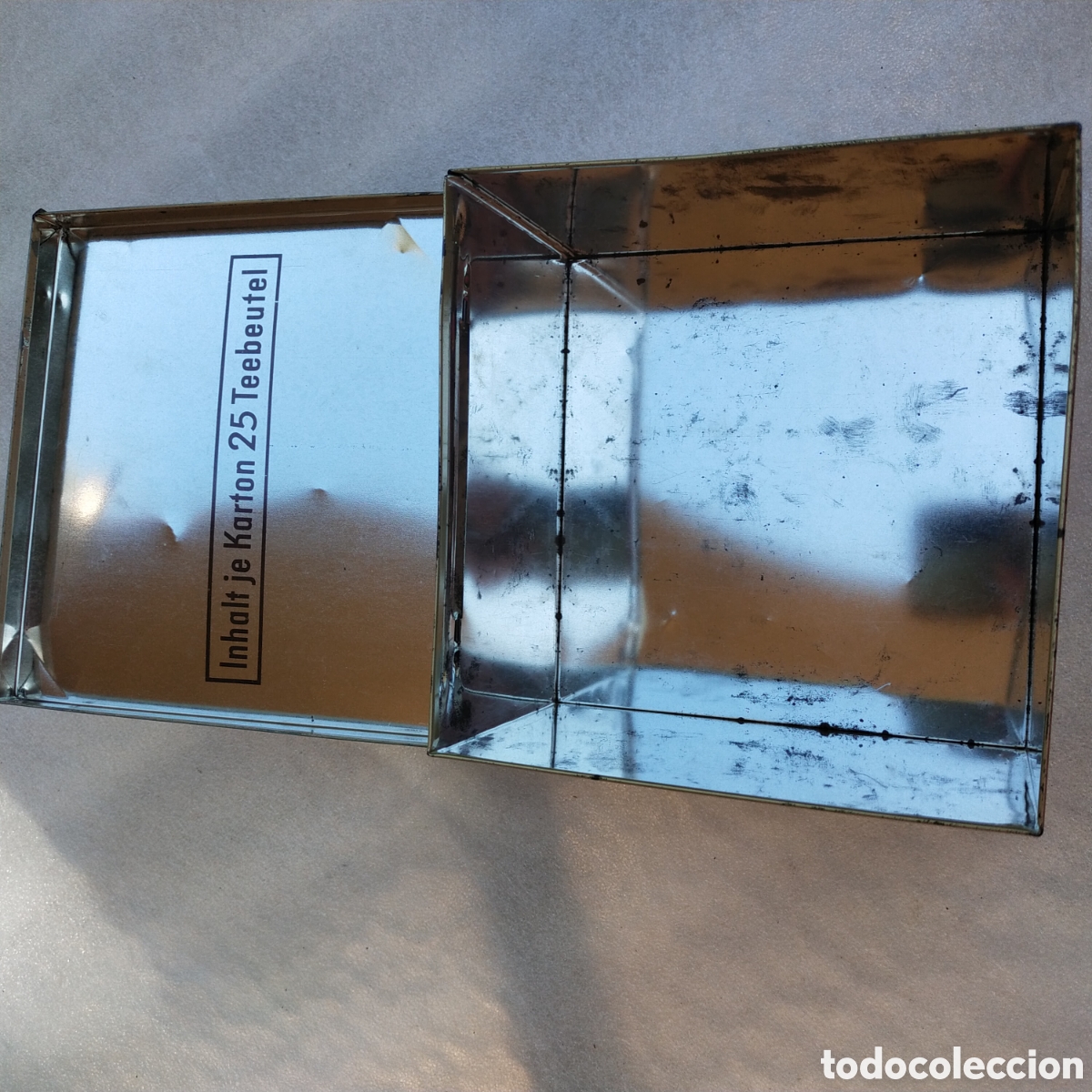 Antig&uuml;edades: Caja metal pompadour - Foto 4