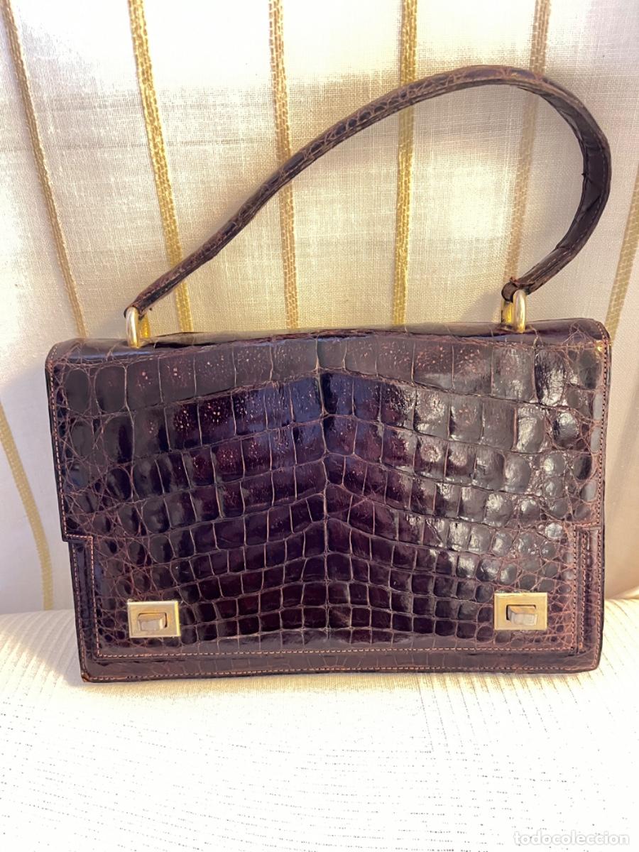 Antig&uuml;edades: Bolso de piel de cocodrilo - Foto 1