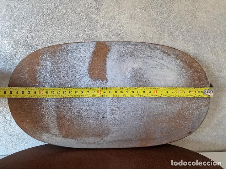 Antig&uuml;edades: LOTE PEANAS BASES OVALADAS DE MADERA - Foto 8