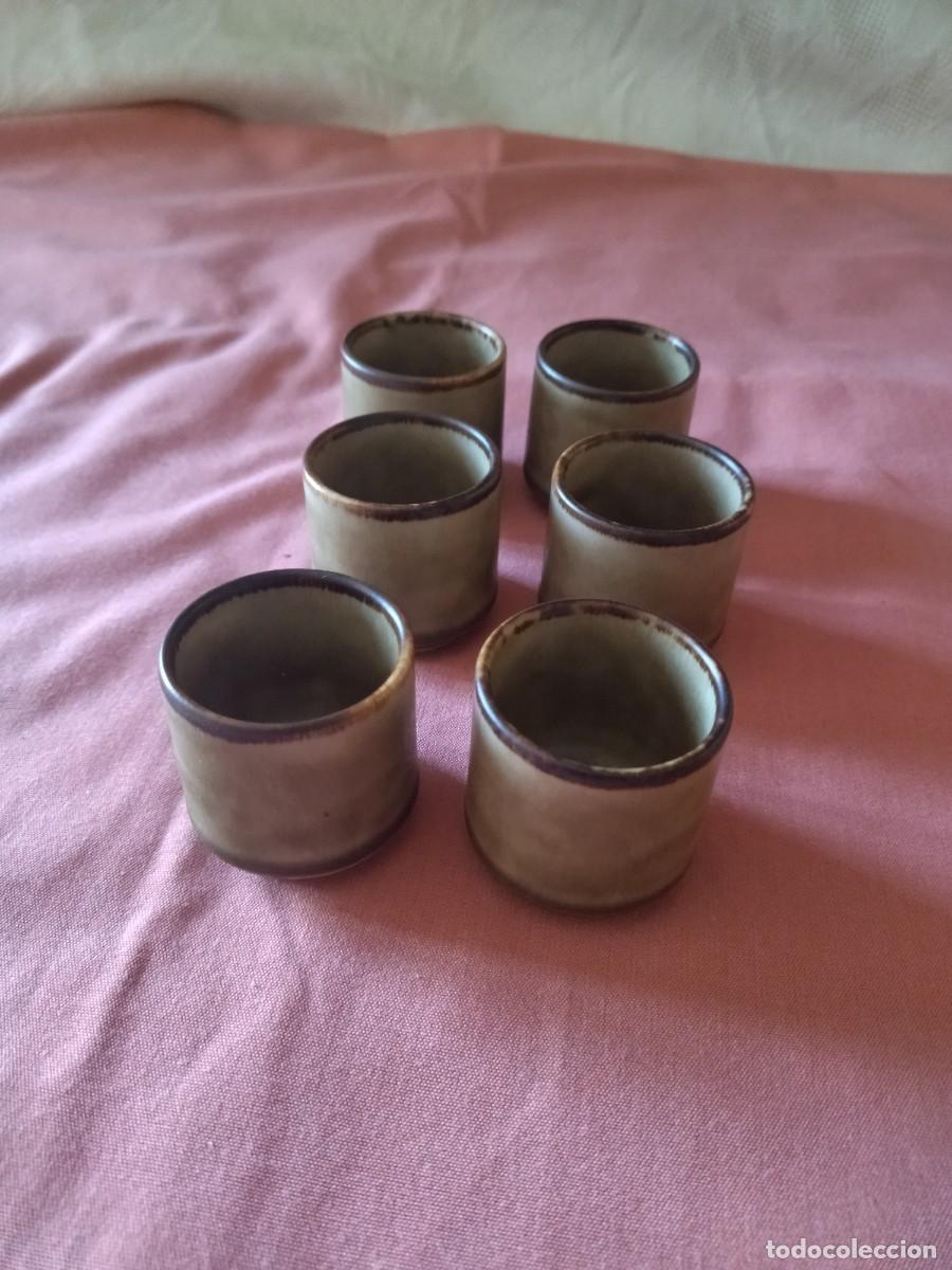 Antig&uuml;edades: Lote de 6 chupitos vasitos de ceramike germany, - Foto 1