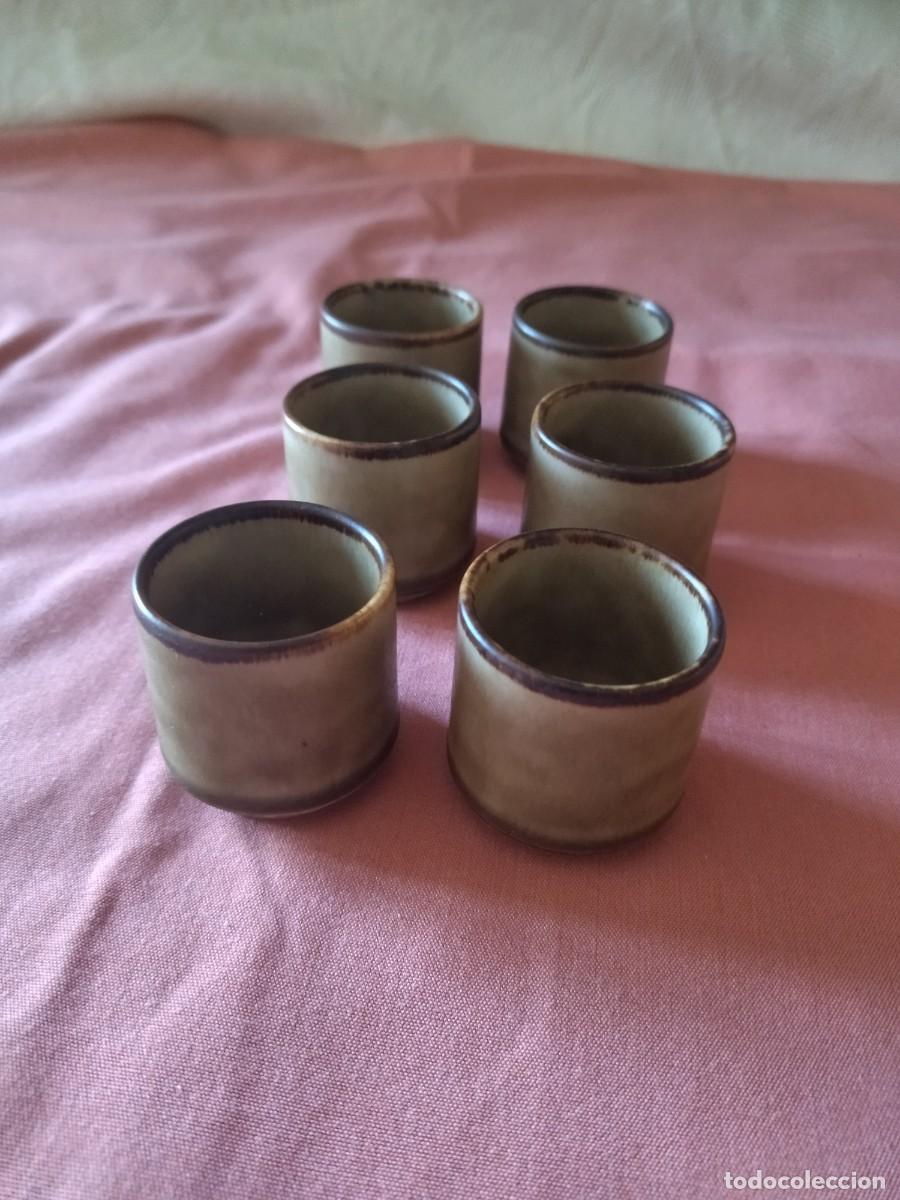 Antig&uuml;edades: Lote de 6 chupitos vasitos de ceramike germany, - Foto 2