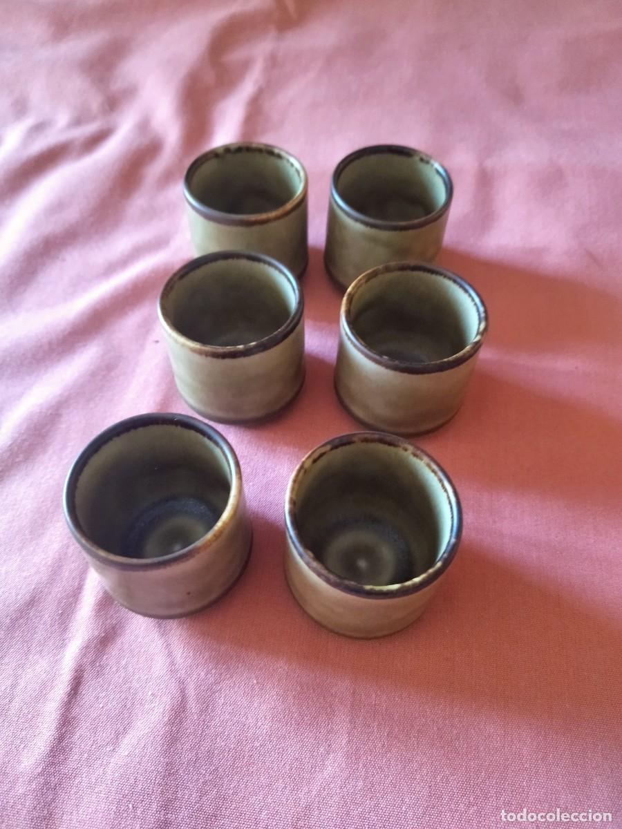 Antig&uuml;edades: Lote de 6 chupitos vasitos de ceramike germany, - Foto 3
