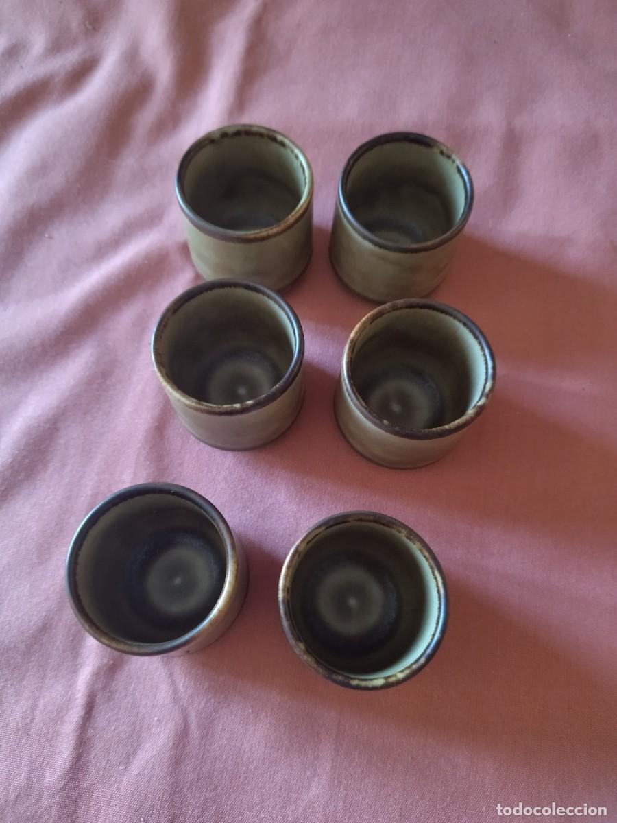 Antig&uuml;edades: Lote de 6 chupitos vasitos de ceramike germany, - Foto 4