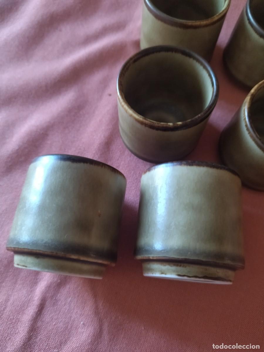 Antig&uuml;edades: Lote de 6 chupitos vasitos de ceramike germany, - Foto 5