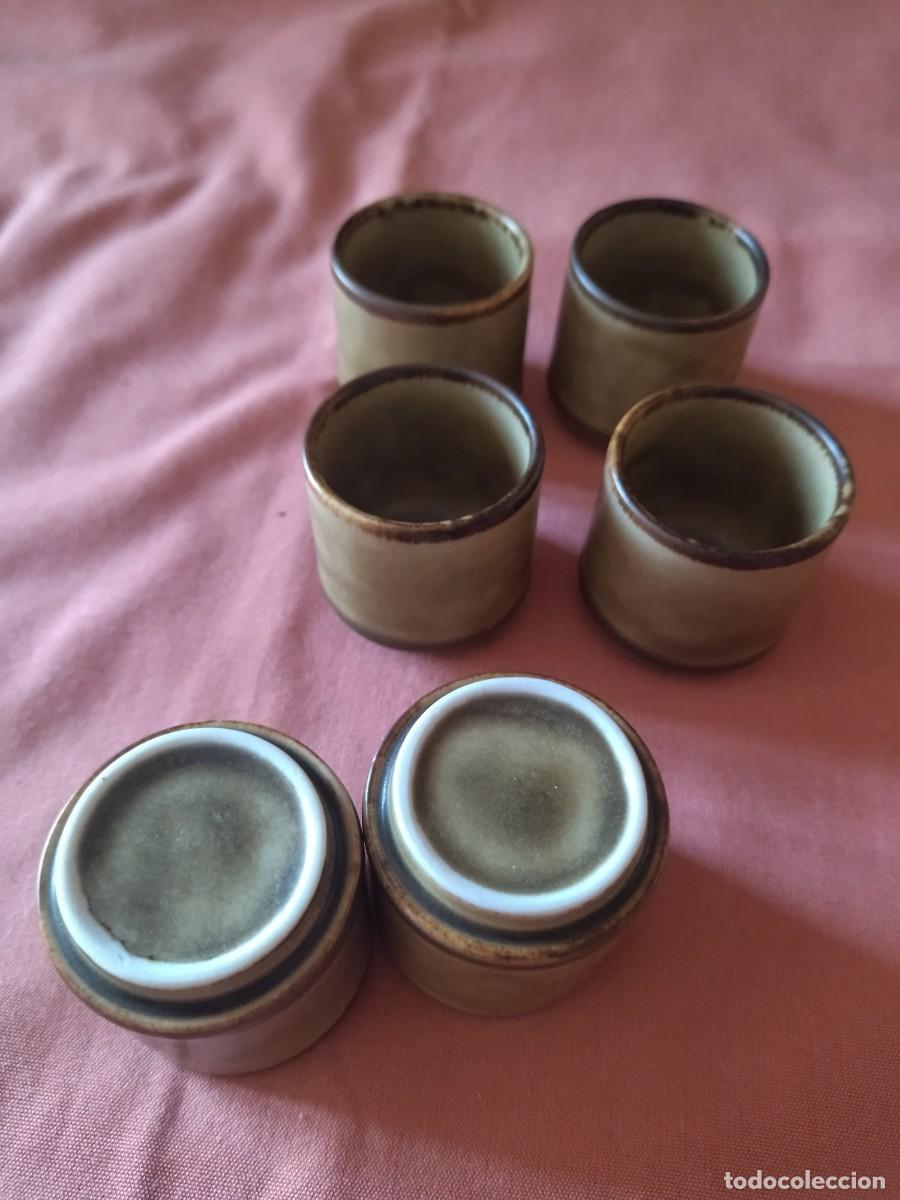 Antig&uuml;edades: Lote de 6 chupitos vasitos de ceramike germany, - Foto 8