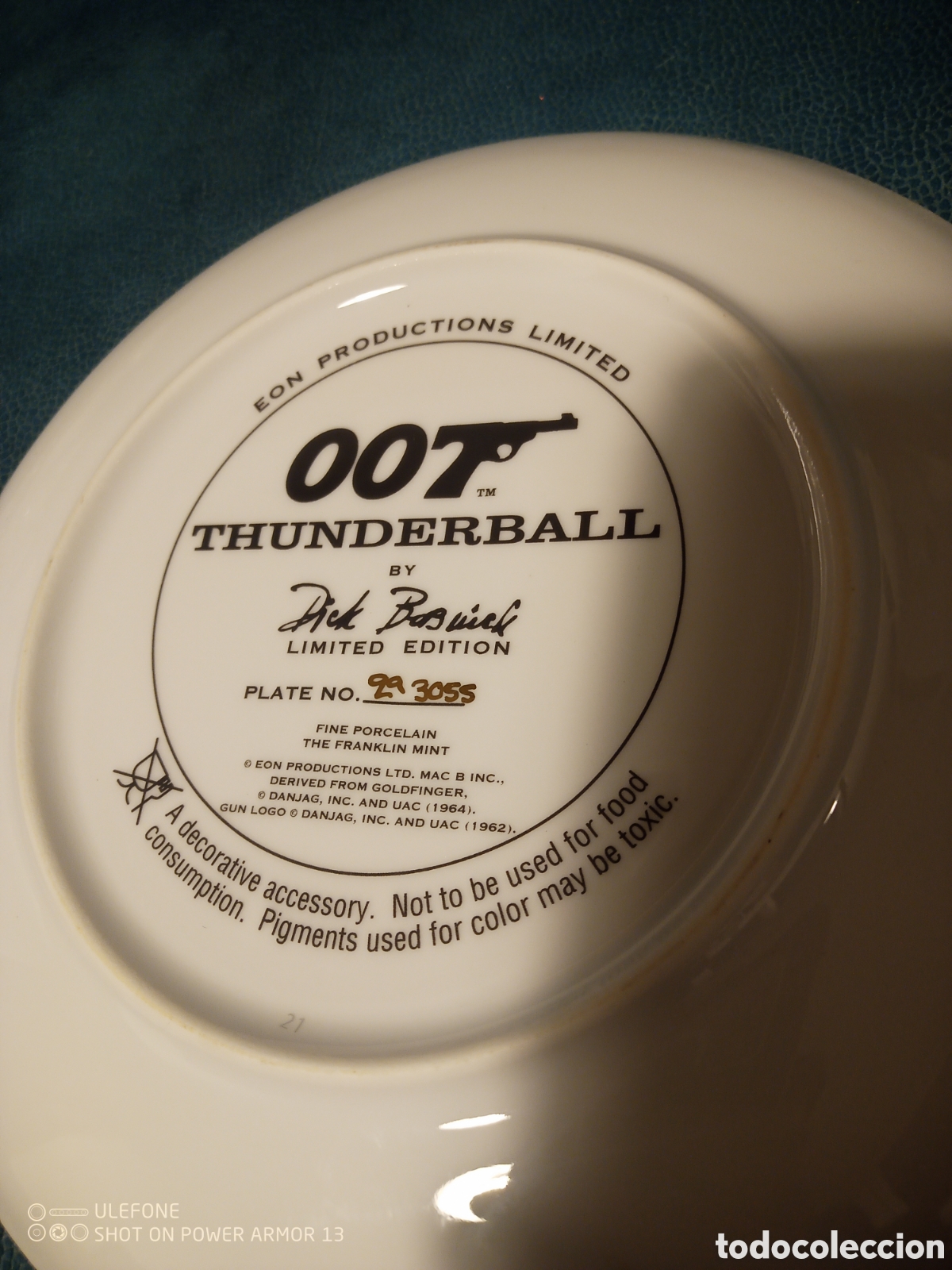 Antig&uuml;edades: Plato James Bond &rdquo;Thunderball&rdquo; - Foto 3