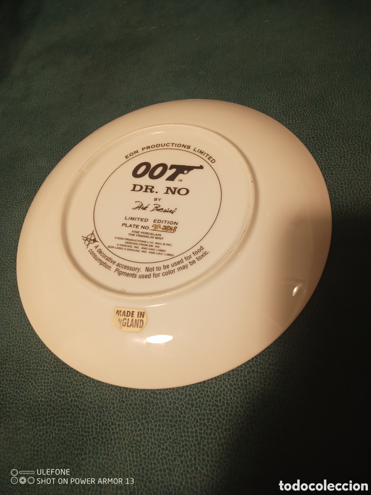 Antig&uuml;edades: Plato James Bond &rdquo;Dr. No&rdquo; - Foto 3