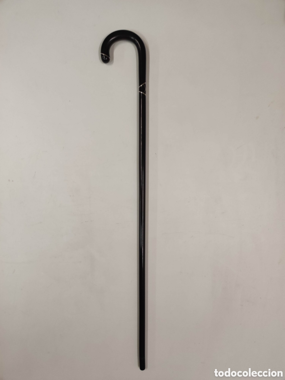 Antig&uuml;edades: Elegant&iacute;simo bast&oacute;n Palo santo plata - Foto 1