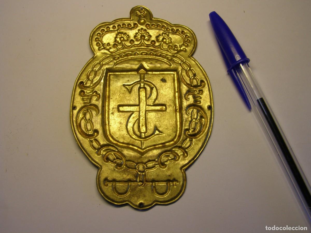 Antig&uuml;edades: Antigua placa religiosa para puerta. - Foto 2