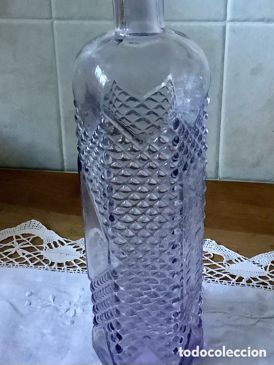 Antig&uuml;edades: Antigua botella de cristal - Foto 4