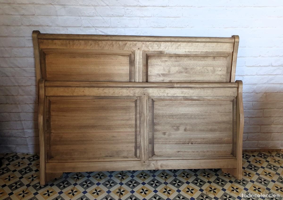 Antig&uuml;edades: Cama de madera maciza - Foto 1