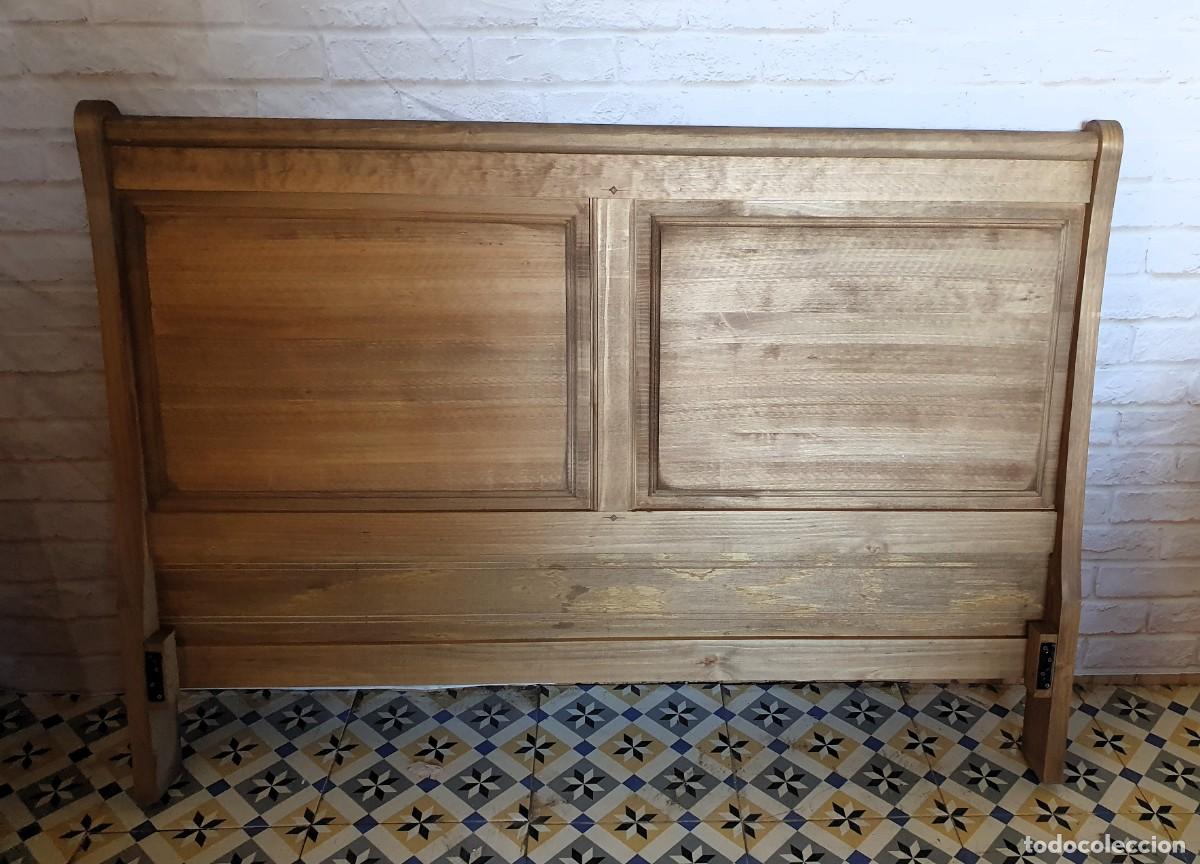 Antig&uuml;edades: Cama de madera maciza - Foto 2