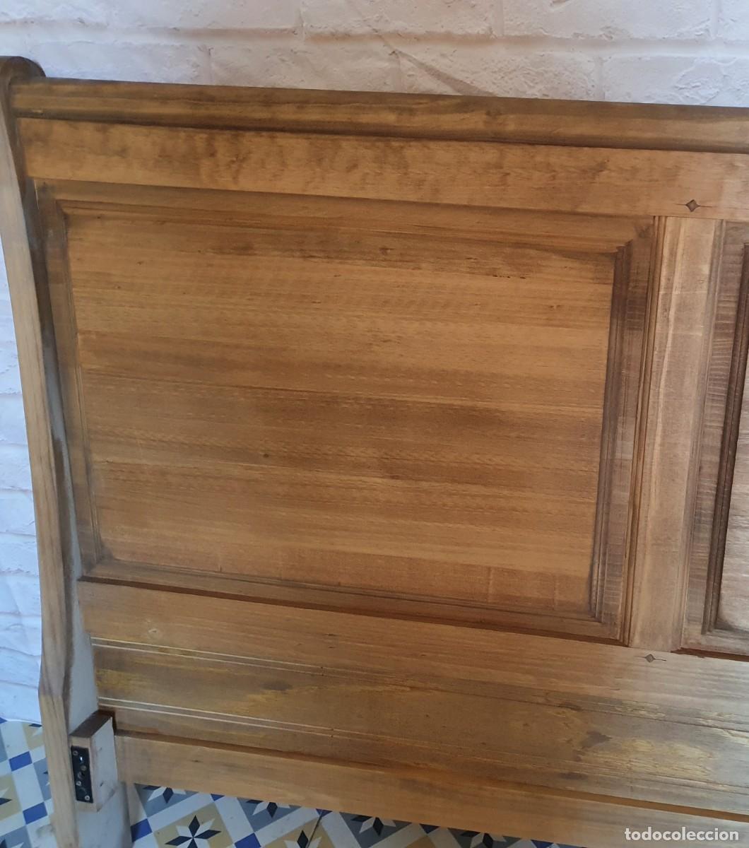 Antig&uuml;edades: Cama de madera maciza - Foto 3