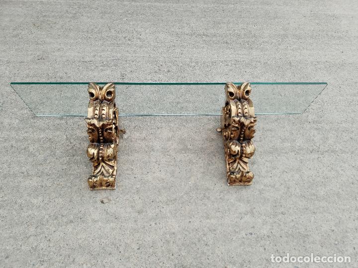 Antig&uuml;edades: repisa de cristal - Foto 3