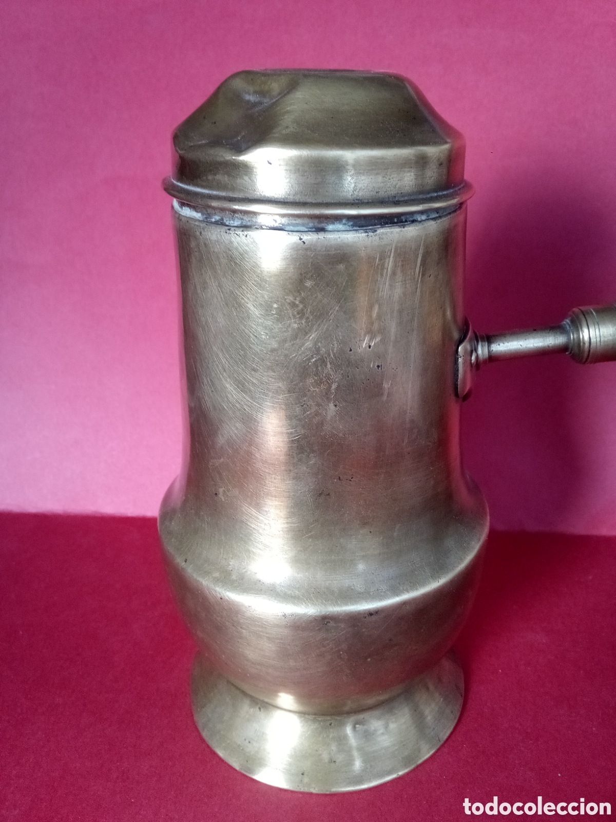 Antig&uuml;edades: CHOCOLATERA BRONCE - Foto 2