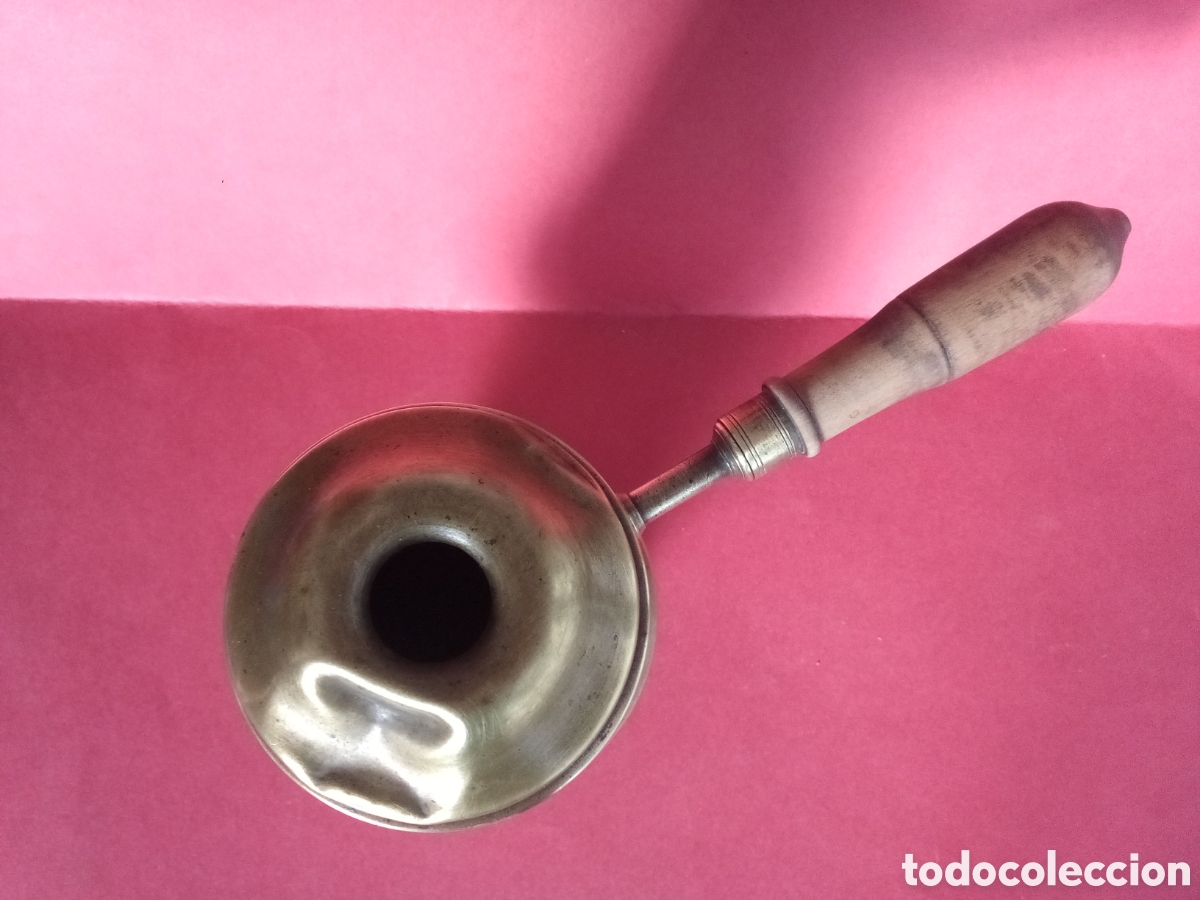 Antig&uuml;edades: CHOCOLATERA BRONCE - Foto 6
