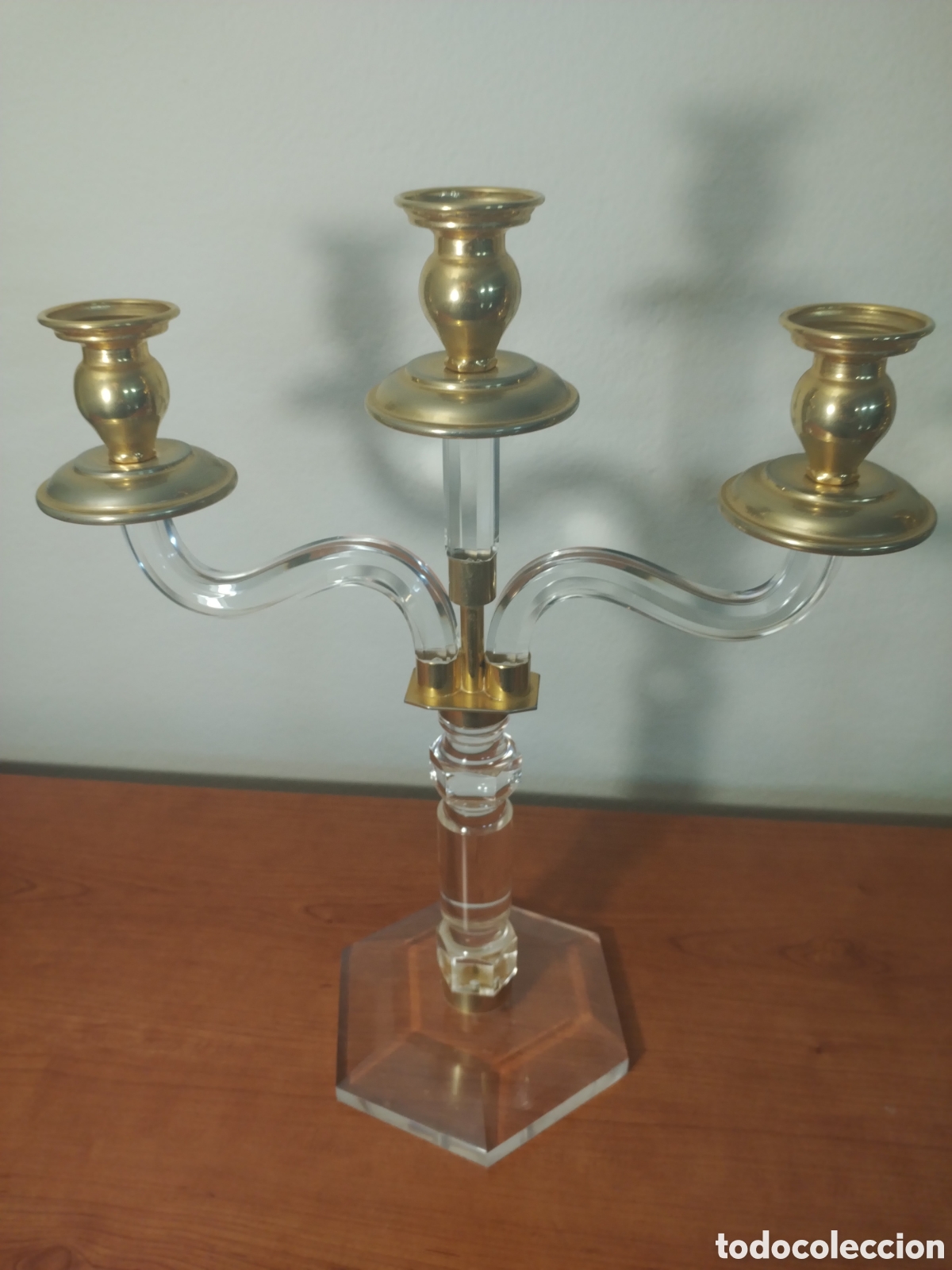 Antig&uuml;edades: Pareja de candelabros de metacrilato - Foto 21