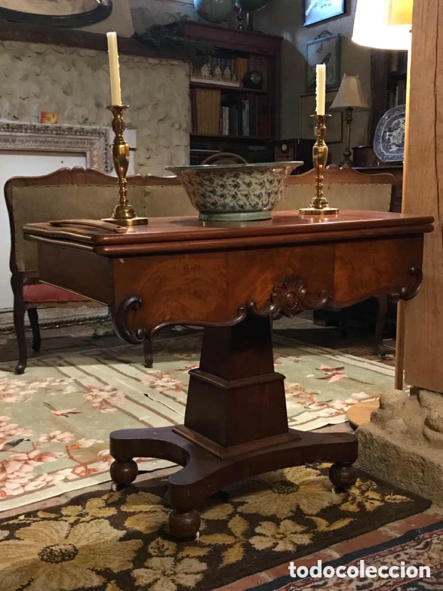 Antig&uuml;edades: Mesa de Juego XIX - Foto 1