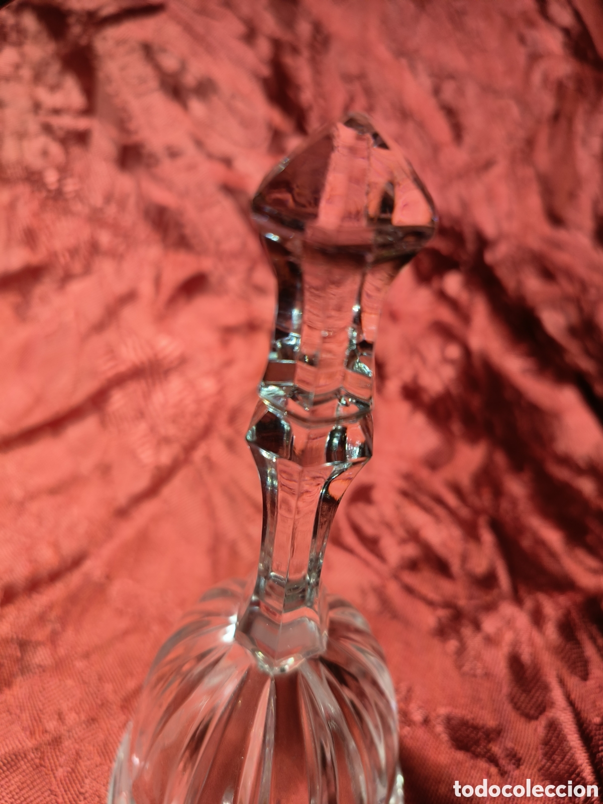 Antig&uuml;edades: Campana en cristal tallado - Foto 8