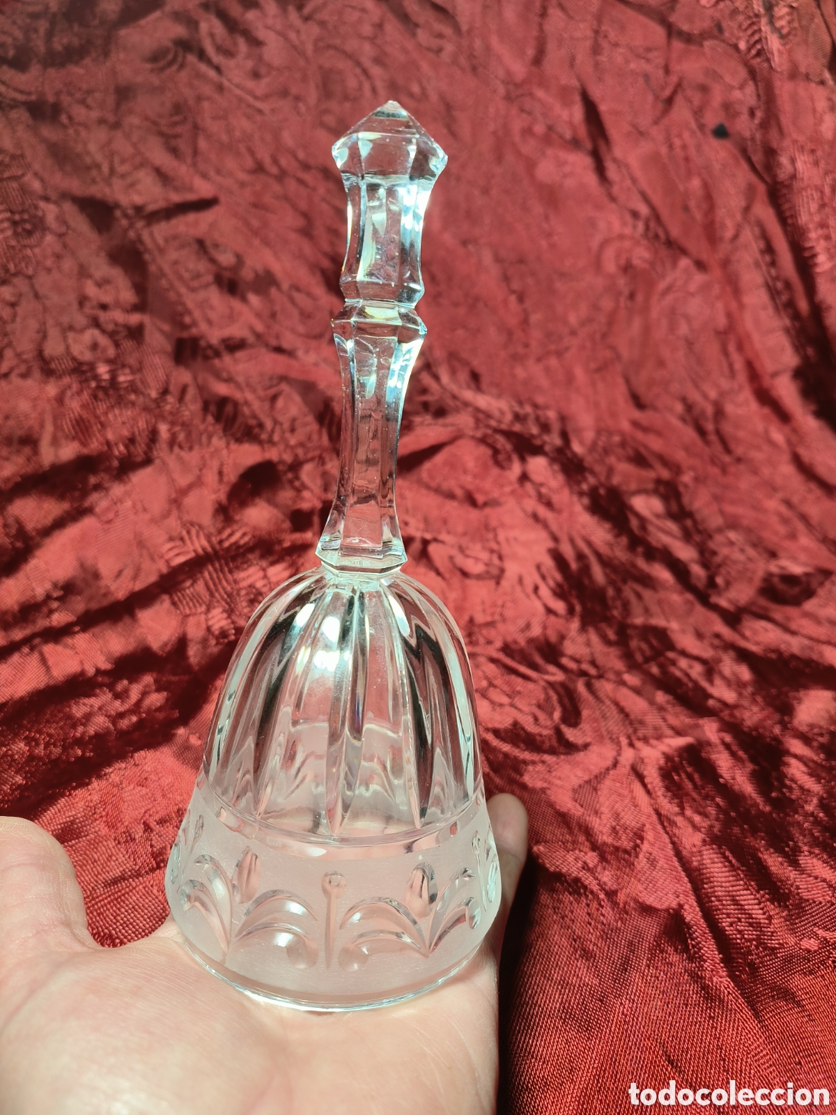 Antig&uuml;edades: Campana en cristal tallado - Foto 10