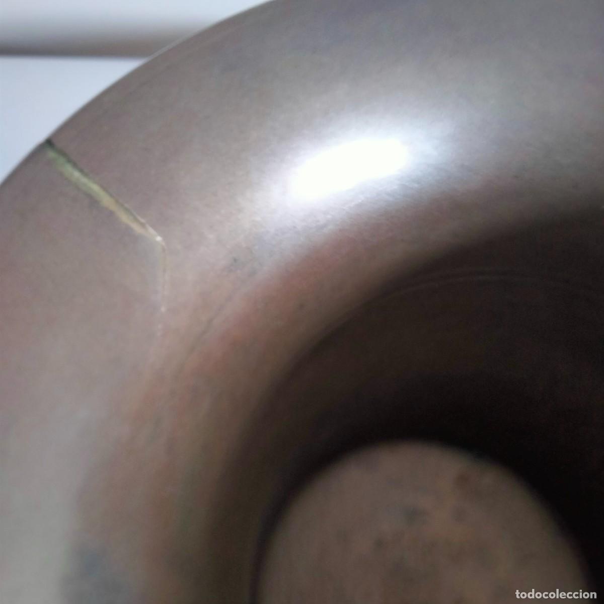 Antig&uuml;edades: ref. A1 Antiguo mortero ,almirez de bronce con su maja - Foto 6