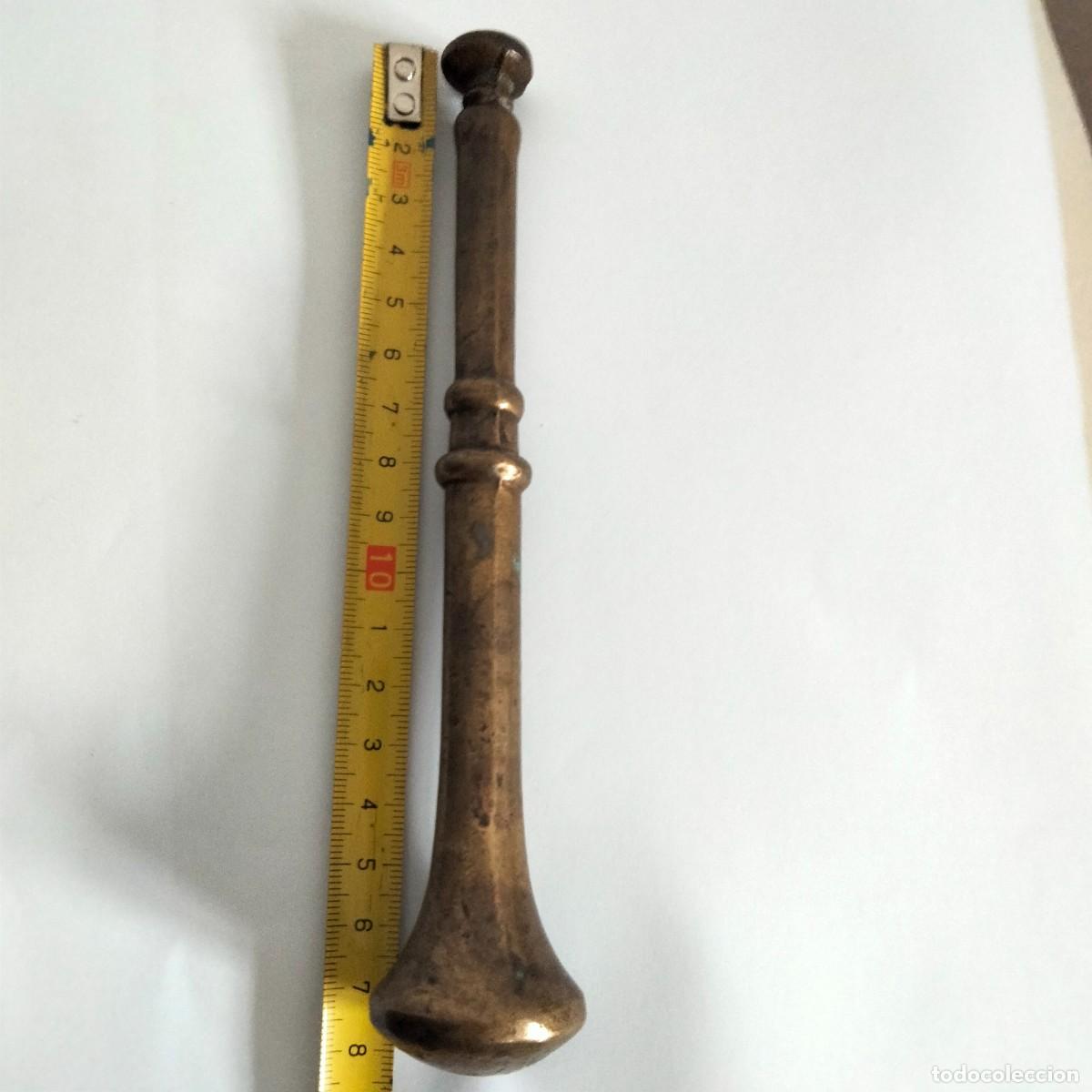 Antig&uuml;edades: ref. A1 Antiguo mortero ,almirez de bronce con su maja - Foto 15