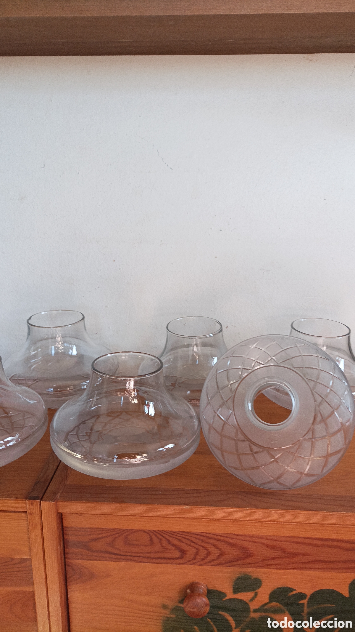 Antig&uuml;edades: TULIPAS CRISTAL TALLADO - Foto 4